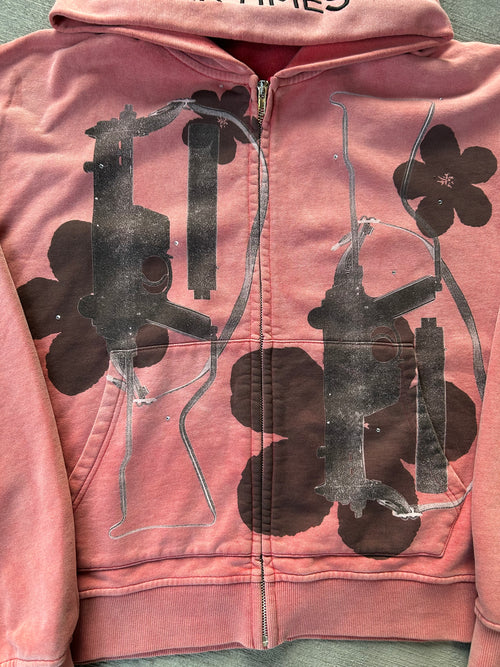 Red War Times Zip-Up