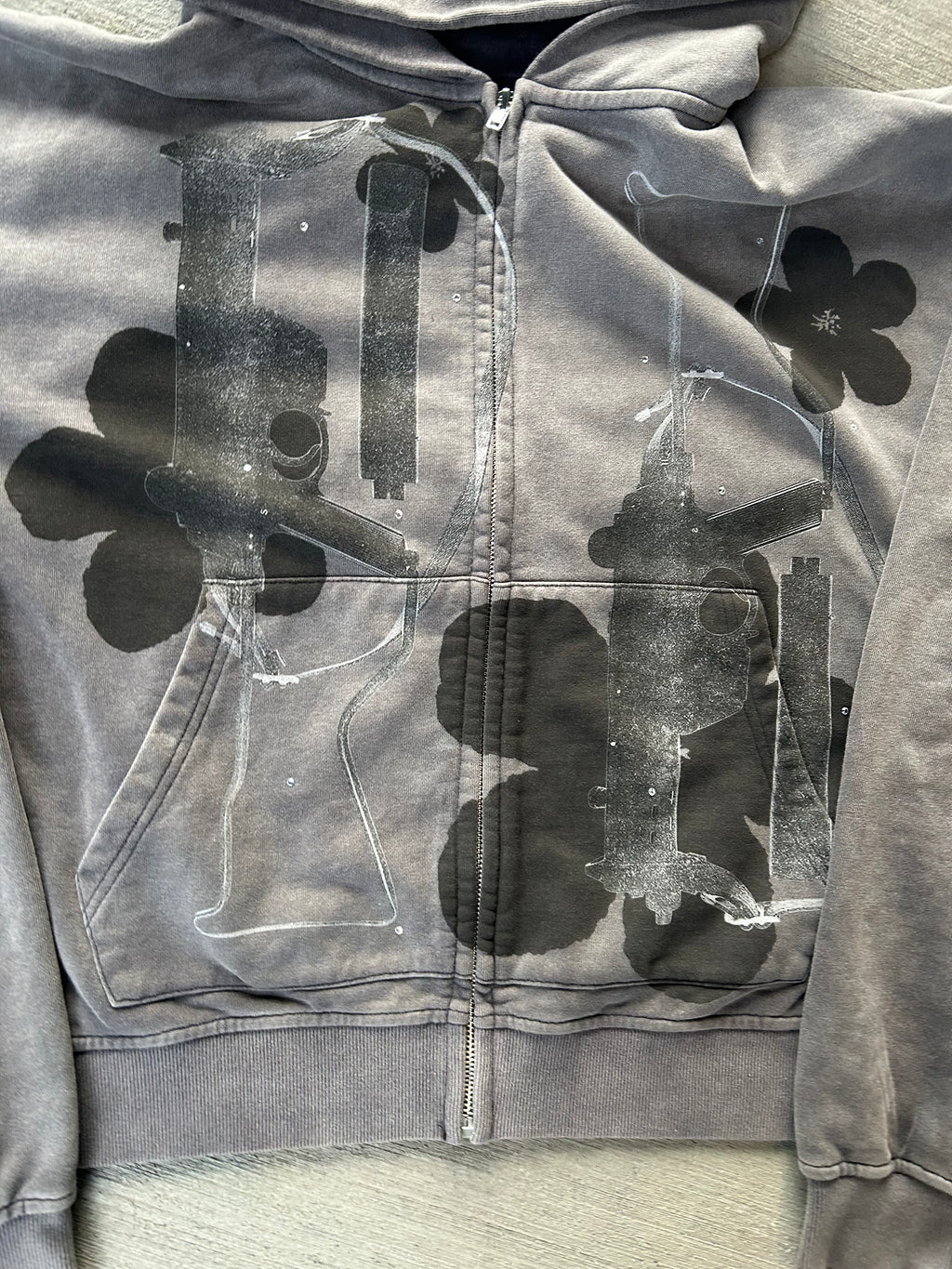 Black War Times Zip-Up