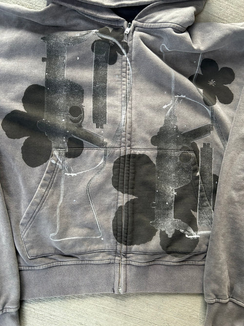 Black War Times Zip-Up