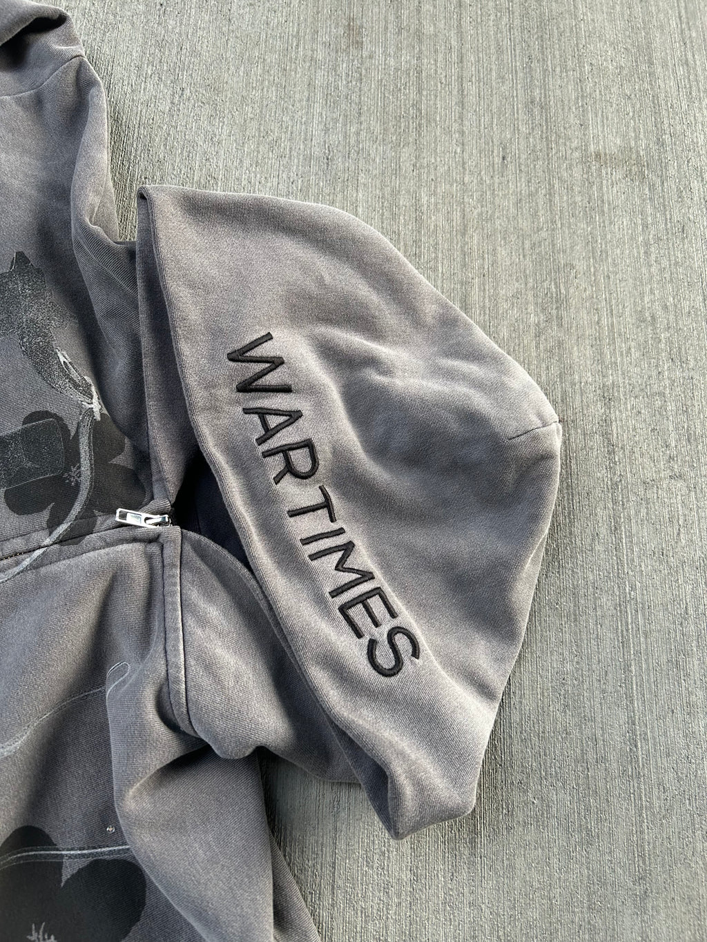 Black War Times Zip-Up