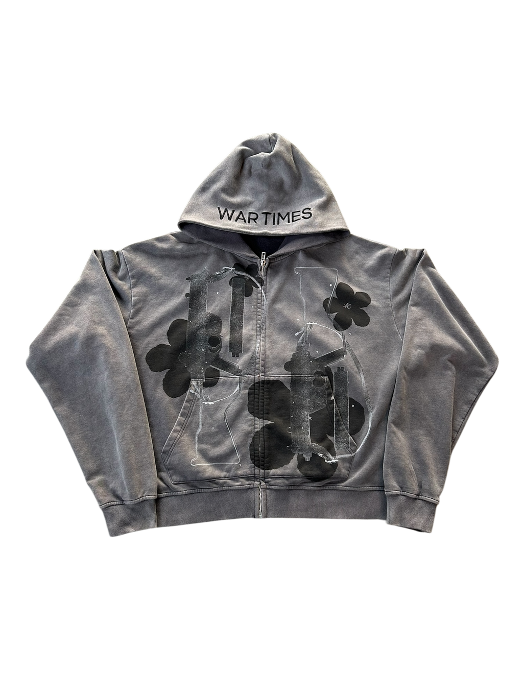 Black War Times Zip-Up