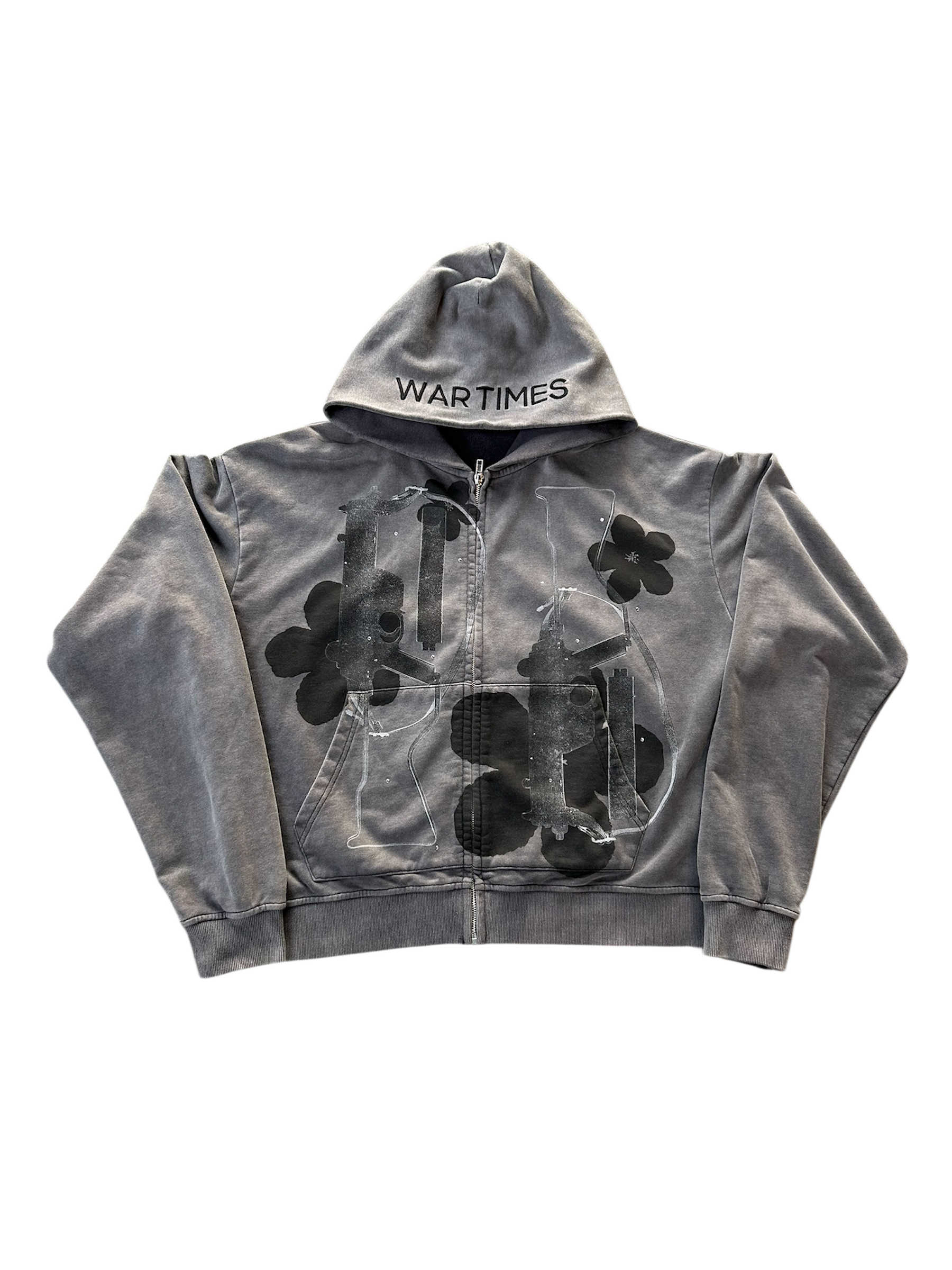 Black War Times Zip-Up